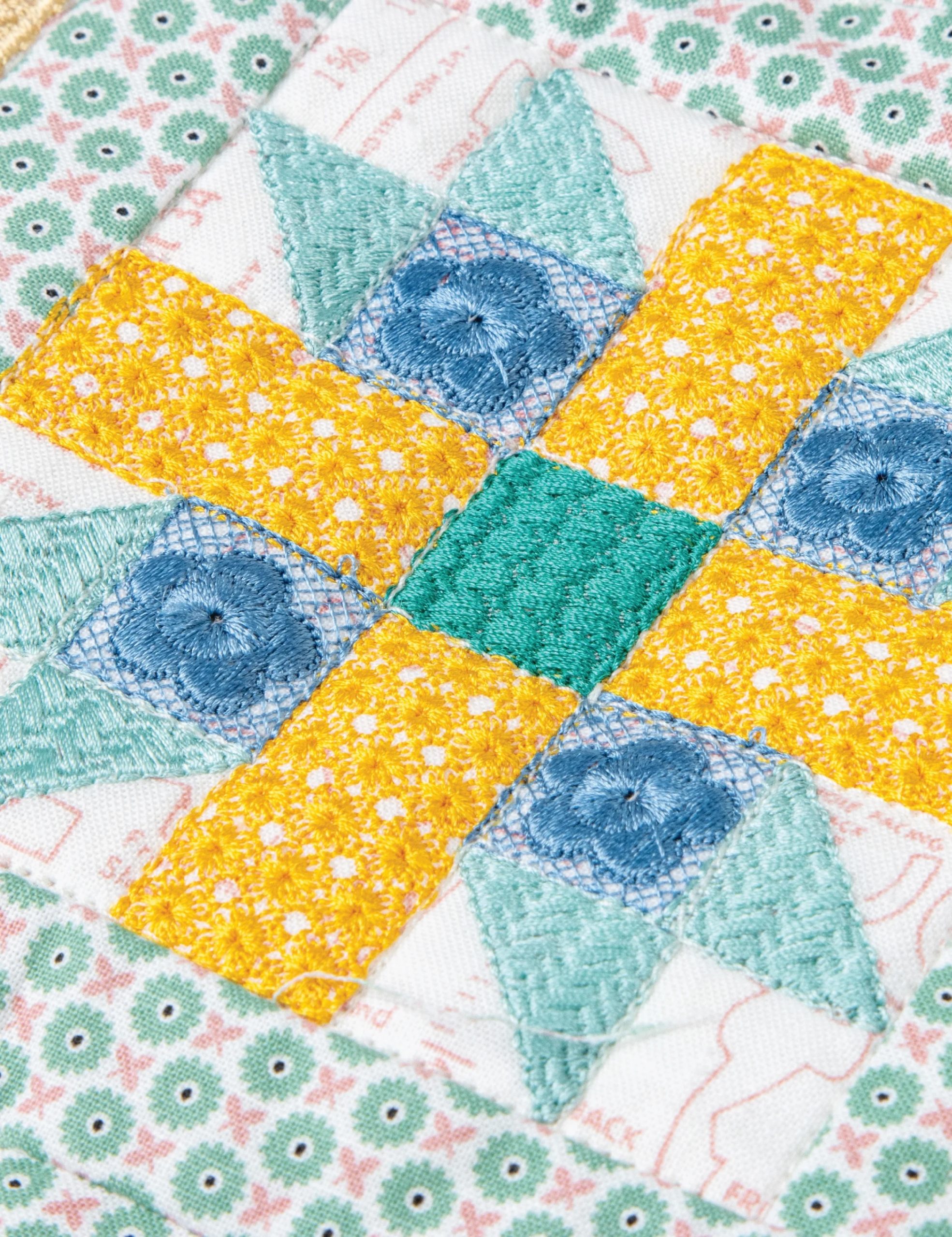 Home Town Quilt by Lori Holt of Bee in my Bonnet Embroidery Quilt - Image 3