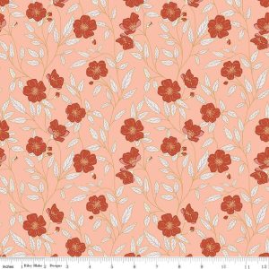 Garden Dreams Main Peaches ’n Cream by Amber Elliot for Riley Blake