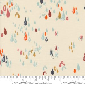 Things Above Drops Blenders Raindrops Eggshell by Fancy That Design House for Moda
