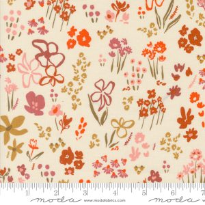 Things Above Scattered Seeds Florals Eggshell by Fancy That Design House for Moda