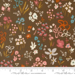 Things Above Scattered Seeds Florals Cocoa by Fancy That Design House for Moda