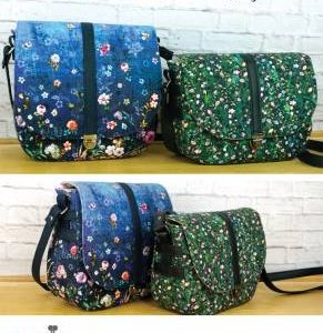 The Mountain Saddle Bag Printed Pattern by Janelle Mackay for Emmaline Bags