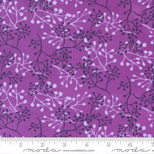 Pansys Posies Plum Spring Bunch Blenders by Robin Pickens for Moda