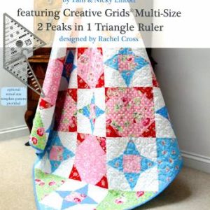 Three Patterns Book 1 - 2 Peaks in 1 Triangle Ruler - Softcover by Pam & Nicky Lintott from Quilt Room