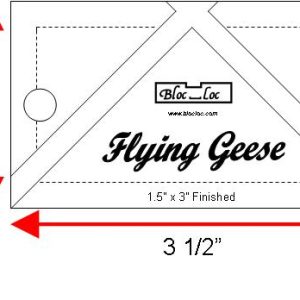 Bloc Loc Flying Geeesse Ruler 1.5" x 3"