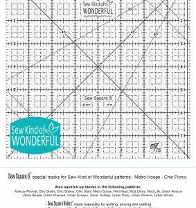 Sew Square 8 Ruler From Sew Kind Of Wonderful
