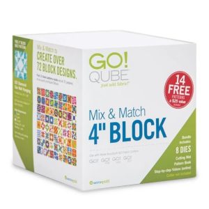 Accuquilt Go! Qube Mix & Match 4” Block