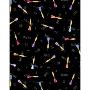 Darts Black Game Night 8450 Blank Quilting