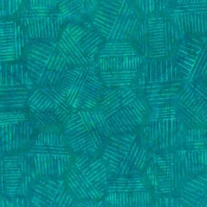 Turquoise Hexies by Banyan Batiks Northcott