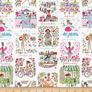 Freespirit Fabrics Freespirit Girls Calendar Month Fabric