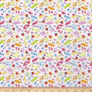 Calendar Girls Beach Date Fabric