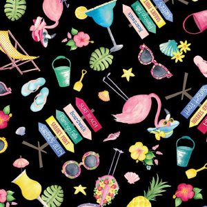 Fun In The Sun Black Motifs