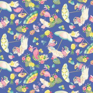 Fun In The Sun Flamingo Paradise Medium Blue