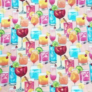 BTY 3 Wishes Mixology Cocktail Glasses LT Glitter Print