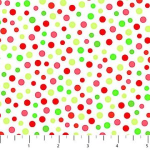 Patrick Lose Studios Bright Christmas Green and Red Polka Dots