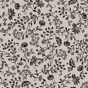Studio e Spooky Night Pumpkin Vine Grey by Grace Popp