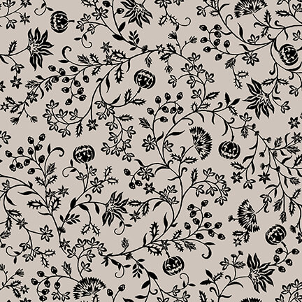 Studio e Spooky Night Pumpkin Vine Grey by Grace Popp