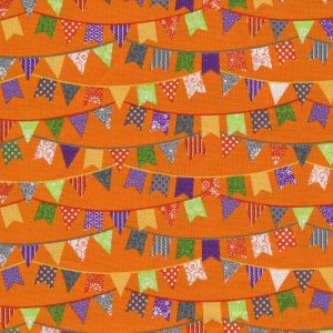Kimberbell Hometown Halloween Maywood Studio Orange Flags