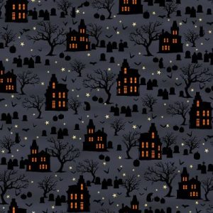 Studio e Spooky Night Spooky Houses Midnight by Grace Popp