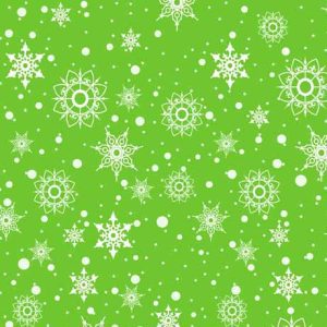 Snowman Follies by Desiree's Designs Snowflake Toss Green QT