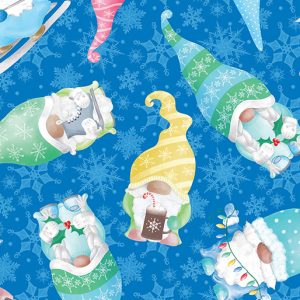 Wonderland Snow Sky Blue Gnome Wonderland Andi Metz Benartex (1)