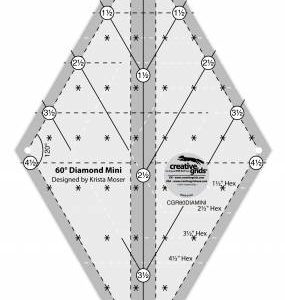 Creative Grids 60 Degree Mini Diamond Ruler