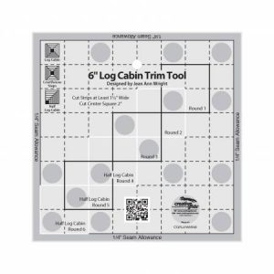 Creative Grids 6in Log Cabin Trim Tool Quilt ruler