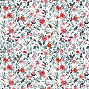 Holiday Floral White Sweater Weather by Dear Stella