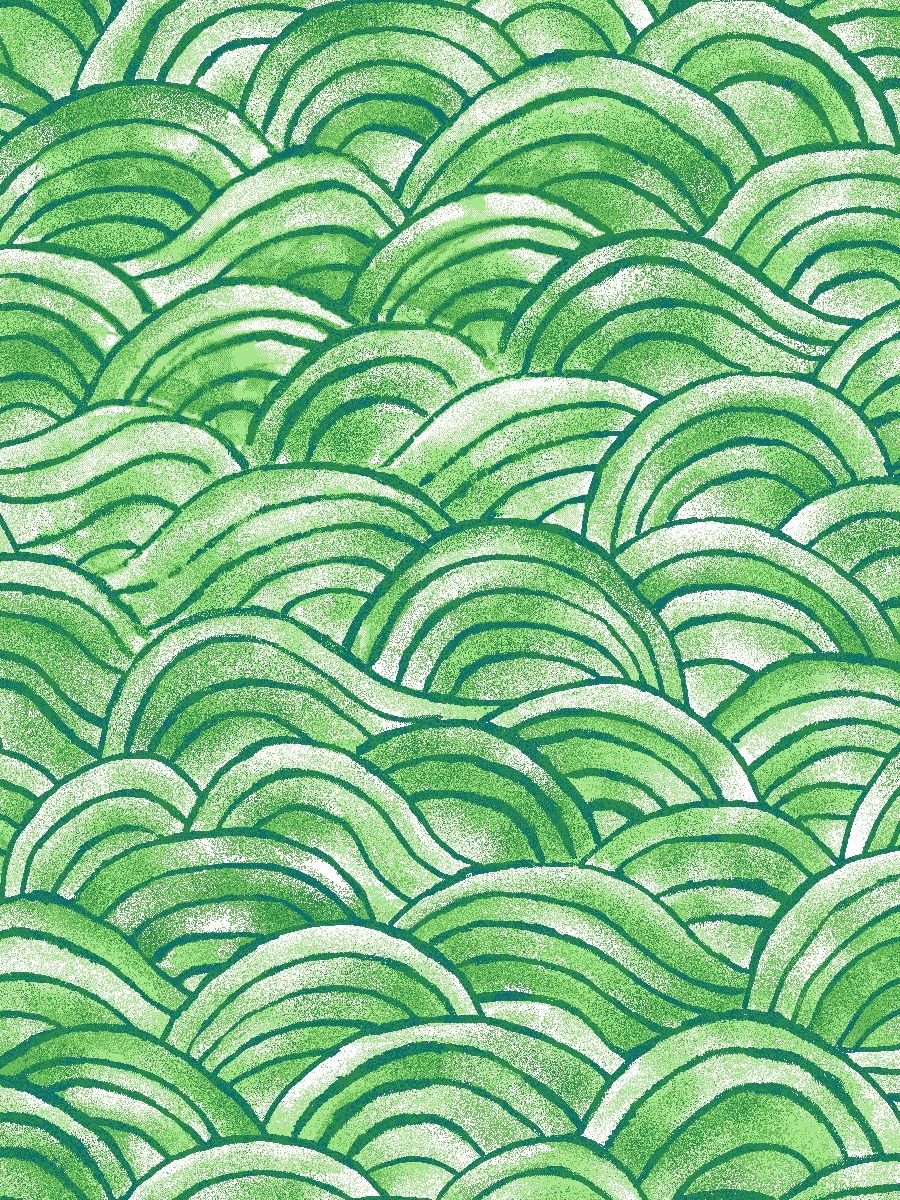 Surfside Green Waves by Freckles & Lollie