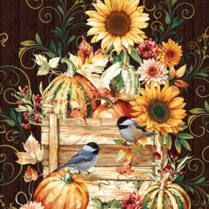 Fall Into Autumn, Harvest Panel by Art Loft for StudioE Fabrics