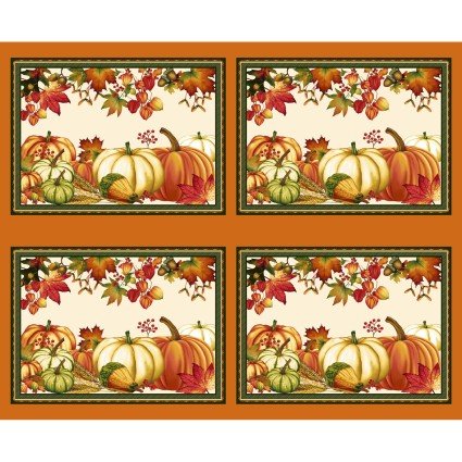 Autumn Florish Placemats for Four