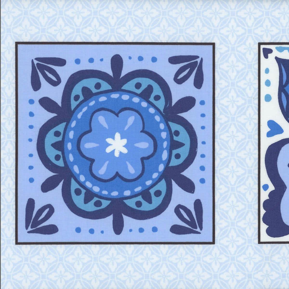 Studio E Fabrics Blue Lucie Crovatto Butterfly Blocks Panel