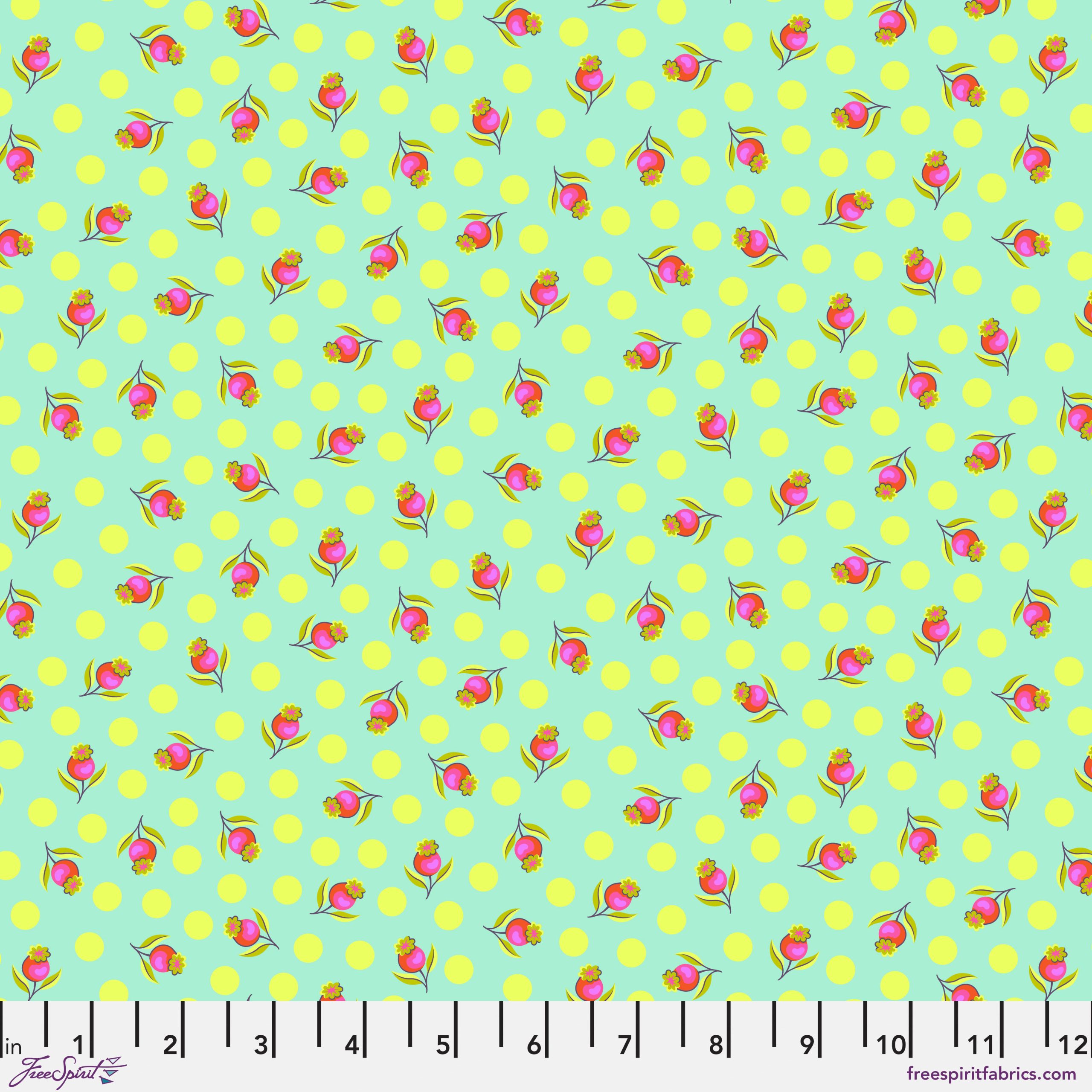 Untamed Impending Bloom Moonbeam by Tula Pink for Free Spirit