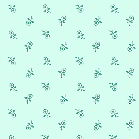 Oxford Revival Ditsy Aqua by QT Fabrics