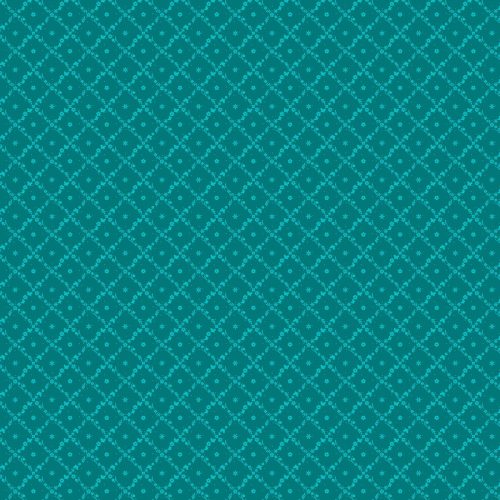 Easter Brunch Garden Grid Teal by Patrick Lose Fabrics
