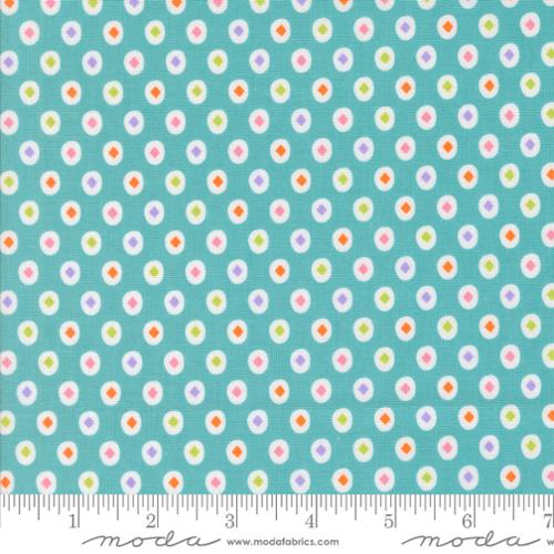 Fab Boo Lous Diamond Dot Blenders Teal by Me and My Sister Designs for Moda