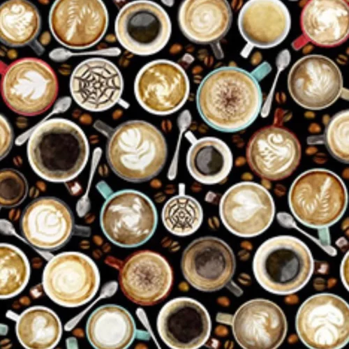 Barista Coffee Mugs Black by Dan Morris Design for QT