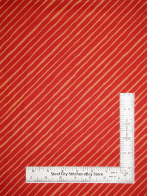 Bias Stripe Red/Orange by Loralie Harris for Loralie Designs