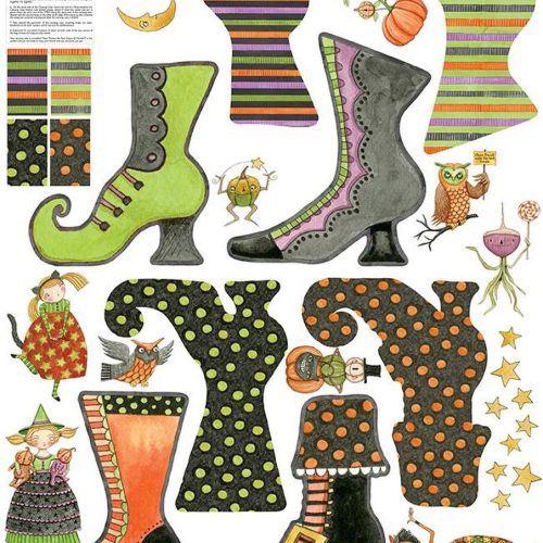 Ghoul Friends Felt Panel by Teresa Kogut for Riley Blake Designs