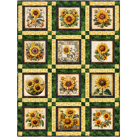 Angel Face by Villa Rosa Designs ft. Sunflower Serenade from QT Fabrics