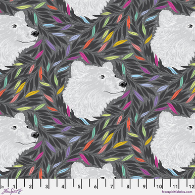 Graywork Just Bearly Carbon by Tula Pink for FreeSprit