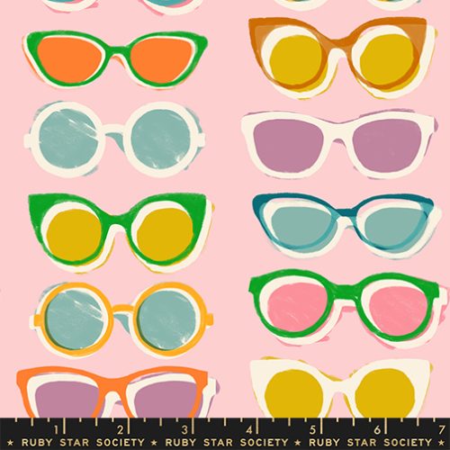 Poolside Shade Novelty Sunglasses Retro Kitsch Too Cotton Candy by Ruby Star Society for Moda