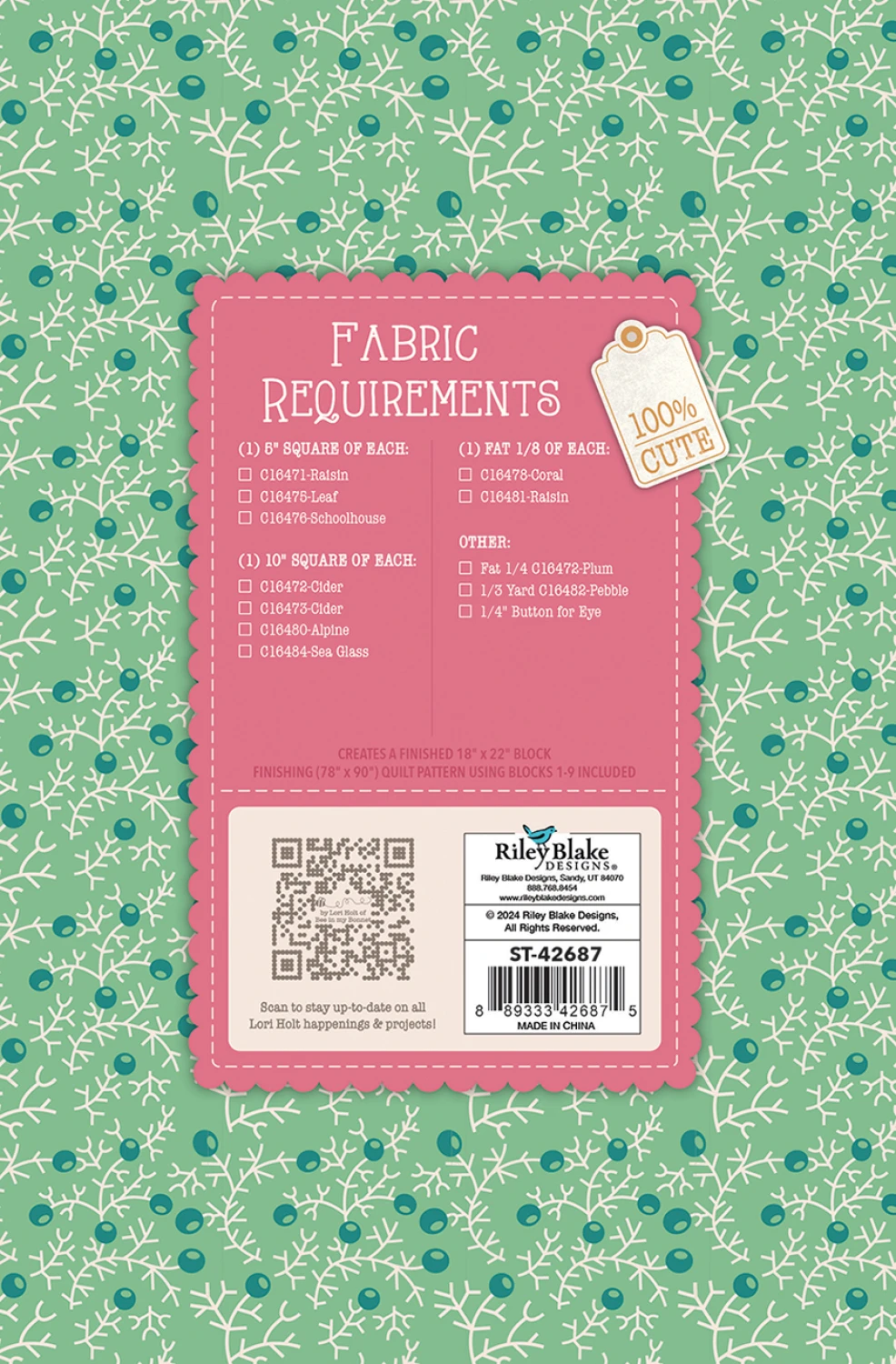 Lori Holt Gentler Times Quilt Seeds #7 - Image 2