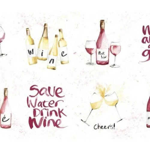 Pop The Cork Panel by Mercedes Lopez Charro for P&B Textiles