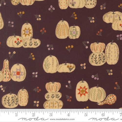 Windfall Pumpkin Patches Fall Merlot by Fancy That Design House for Moda