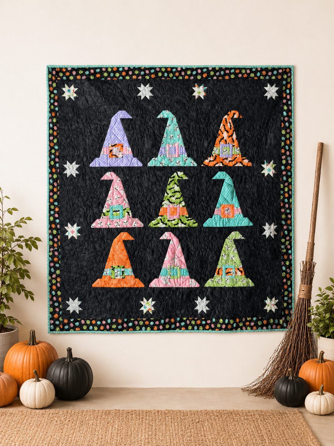 BeWitched Halloween Quilt Kit featuring Fab Boo Lous - Image 4