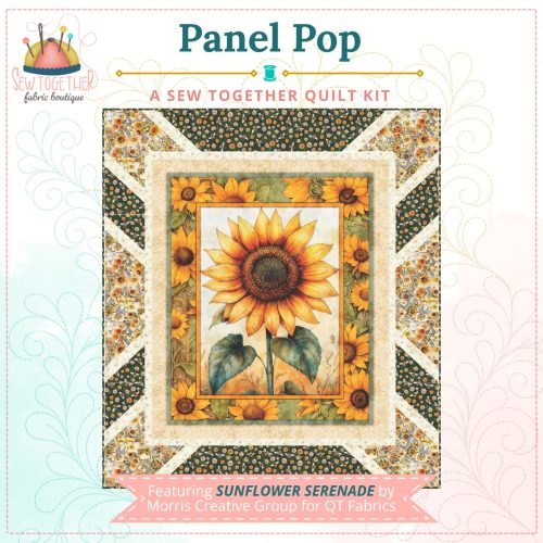 Panel Pop Quilt Kit featuring Sunflower Serenade