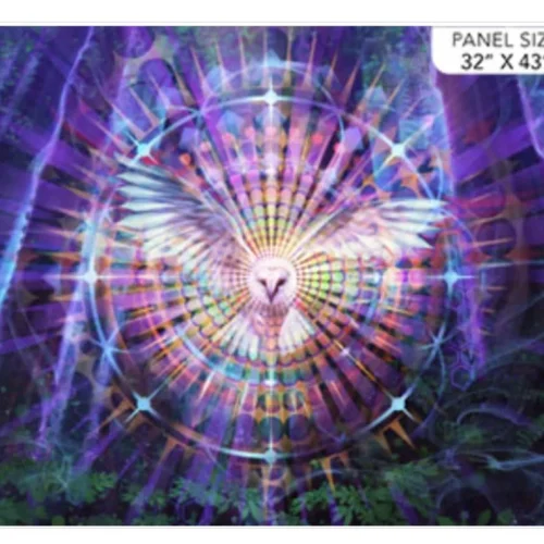 Night Vision Owl Panel by Simon Haiduk for Northcott