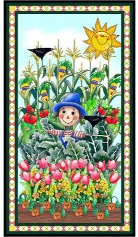 Vegetable Medley Panel by Desiree’s Designs for QT Fabrics