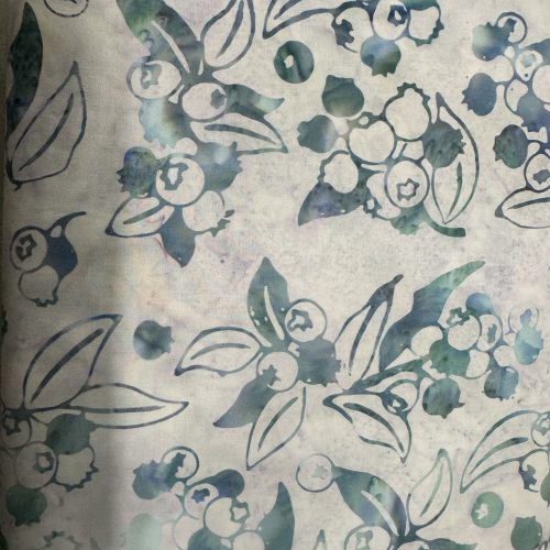 Hoffman Blueberry Blue Gray Batik